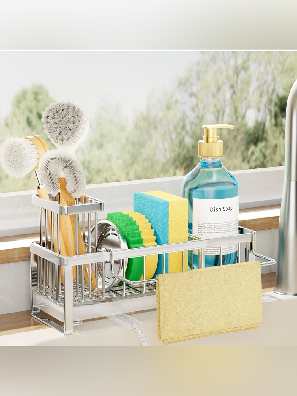 SWTYMIKI Sponge Holder for Kitchen Sink